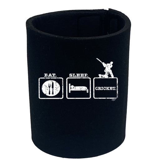 Eat Sleep Cricket - Funny Stubby Holder