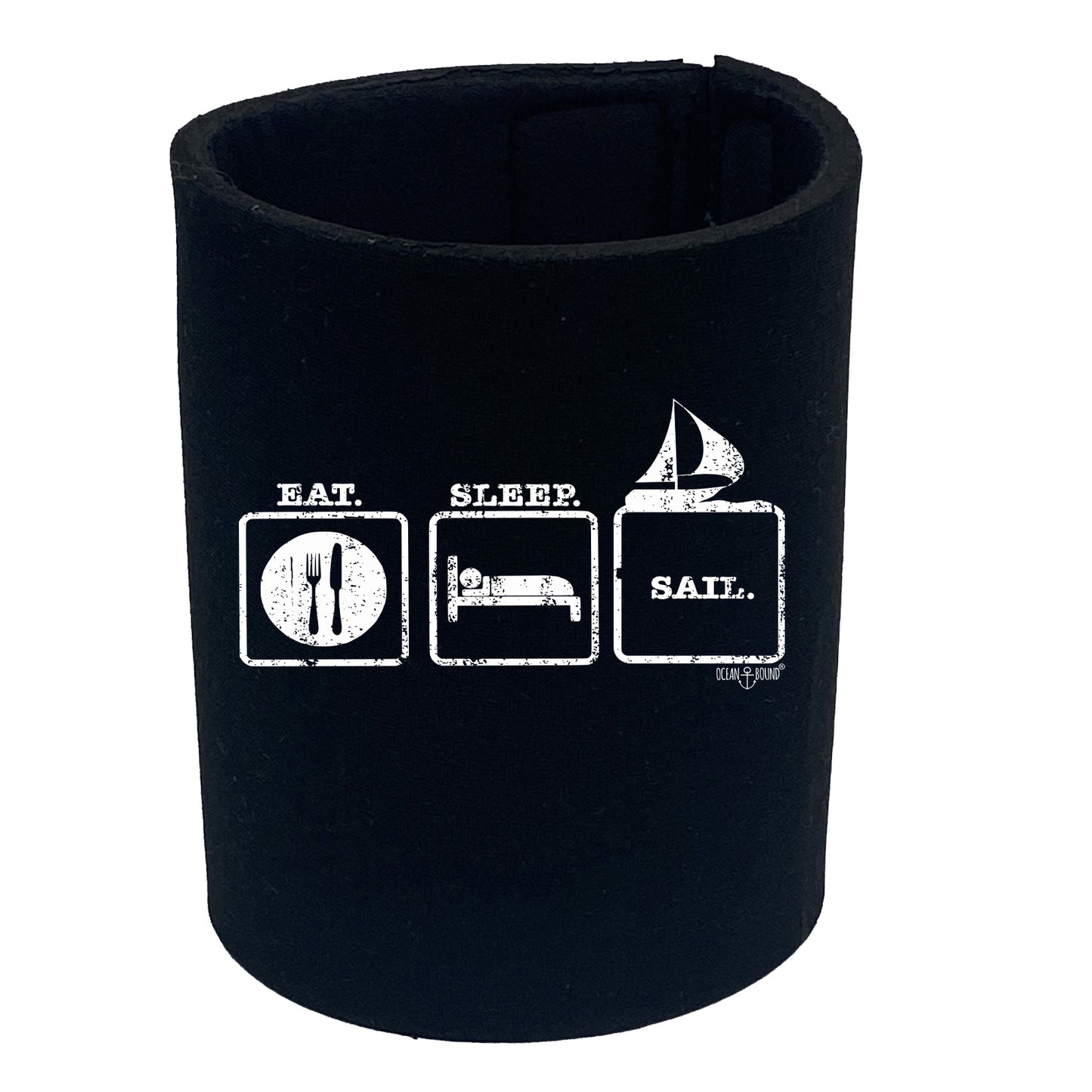 Ob Eat Sleep Sail - Funny Stubby Holder