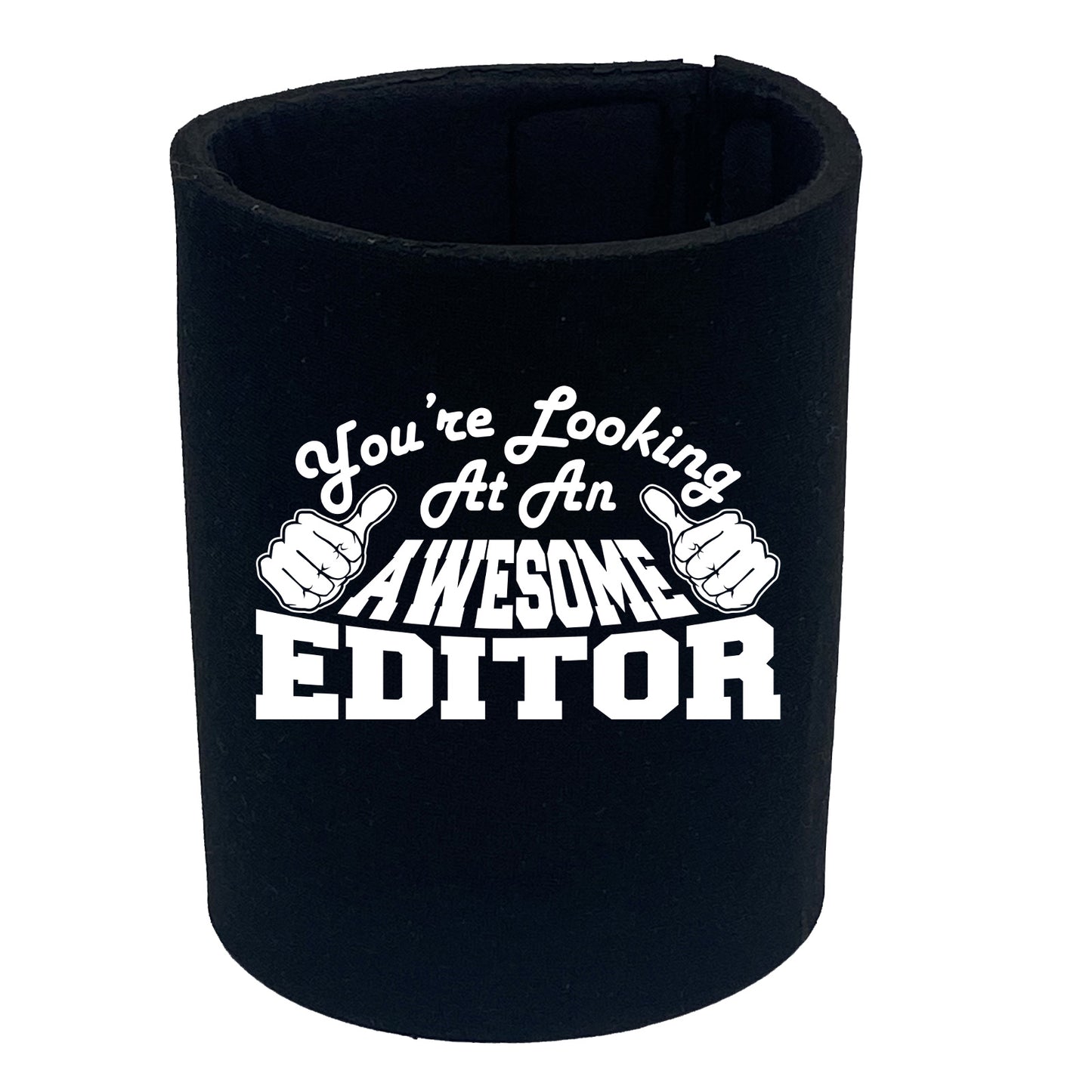 Youre Looking At An Awesome Editor - Funny Stubby Holder