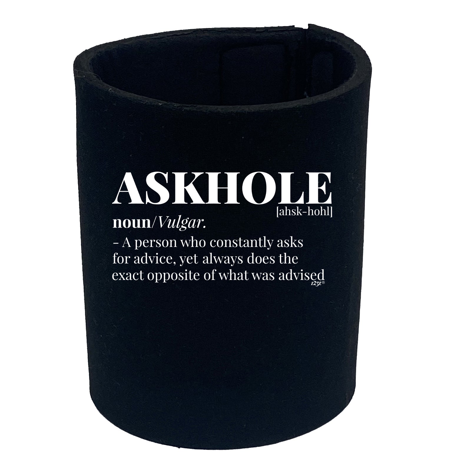 Askhole Noun - Funny Stubby Holder