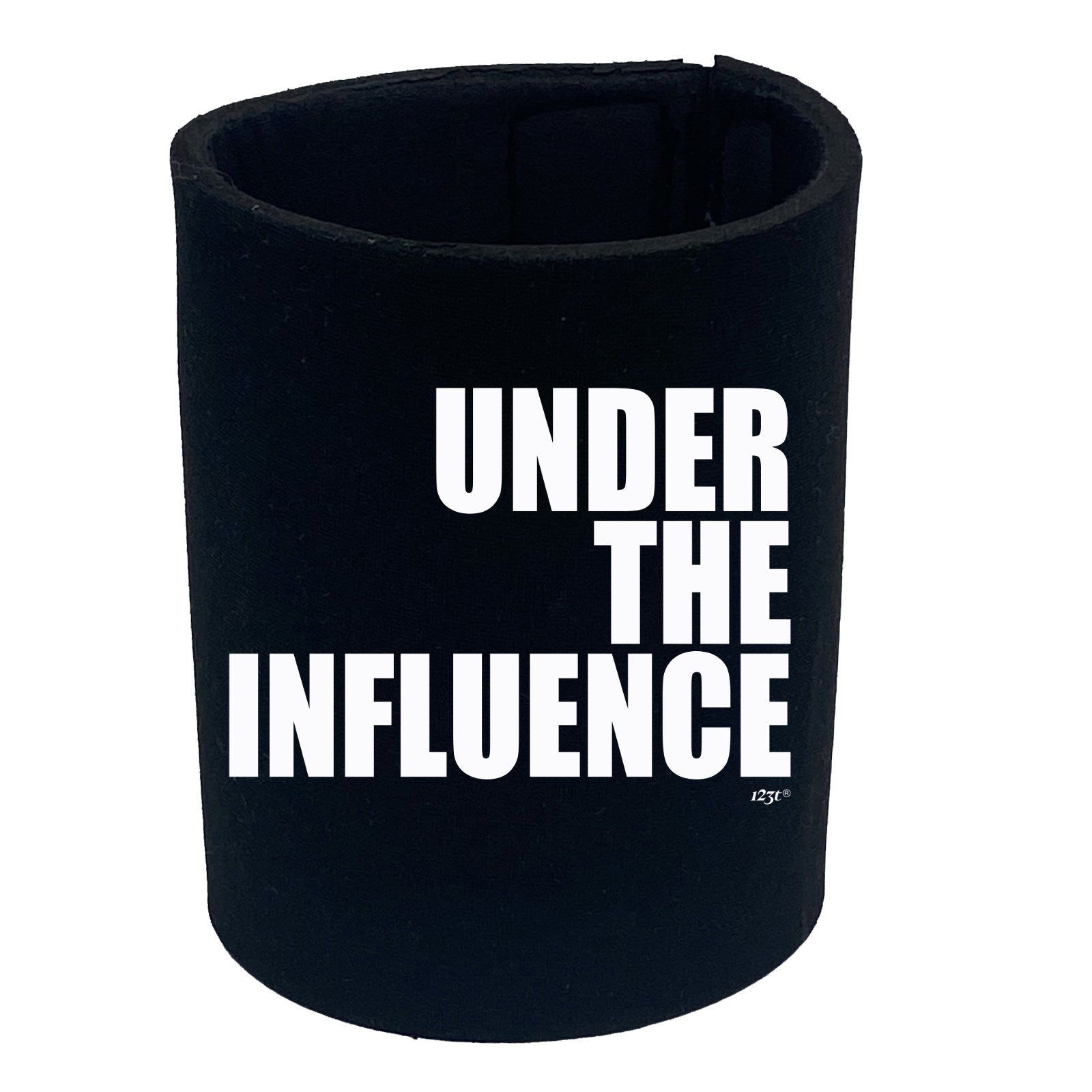 Under The Influence White - Funny Stubby Holder