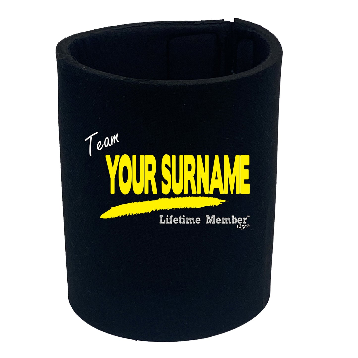 Your Surname V1 Lifetime Member - Funny Stubby Holder