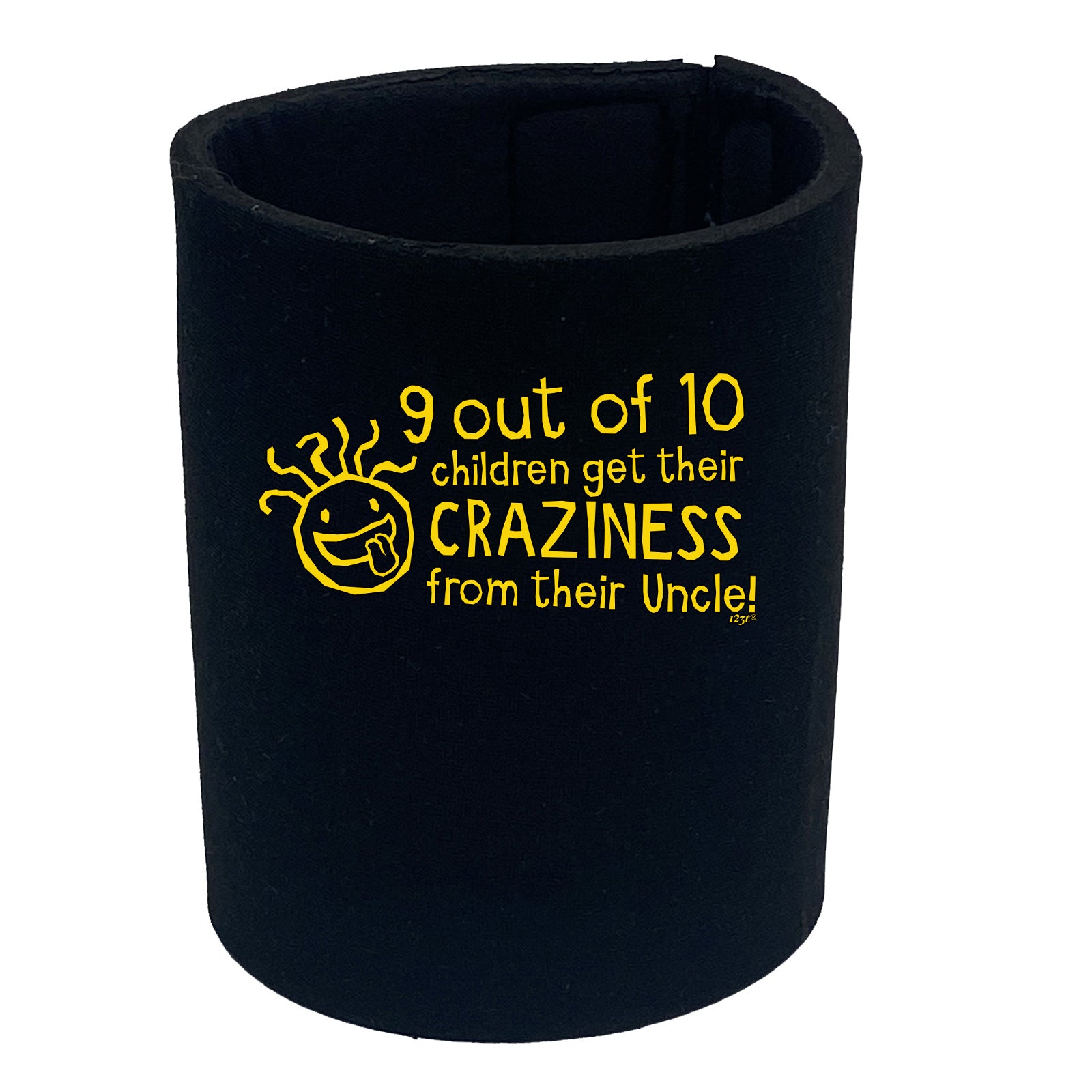 Uncle 9 Out Of 10 Children Craziness From - Funny Stubby Holder