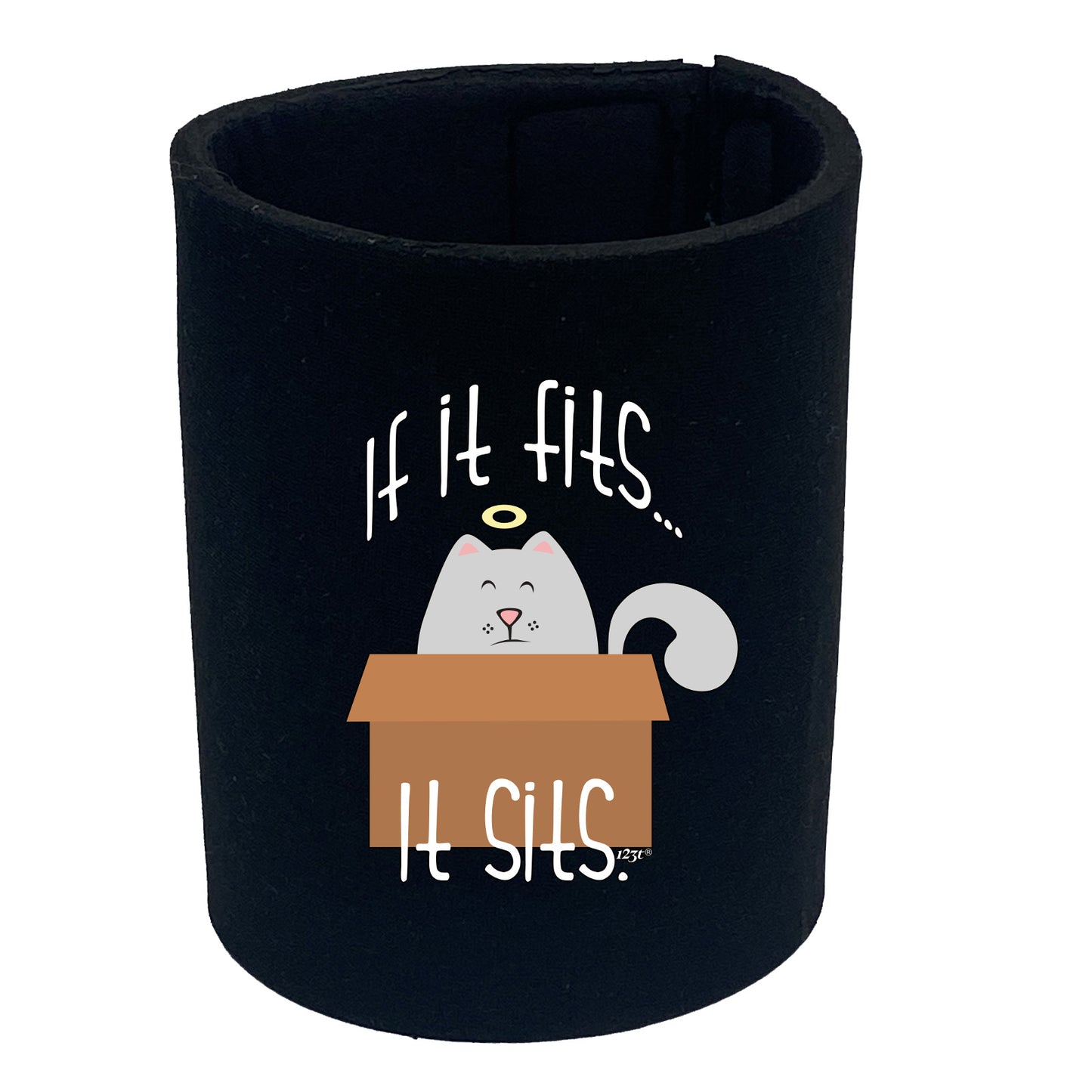 If It Fits It Sits - Funny Stubby Holder