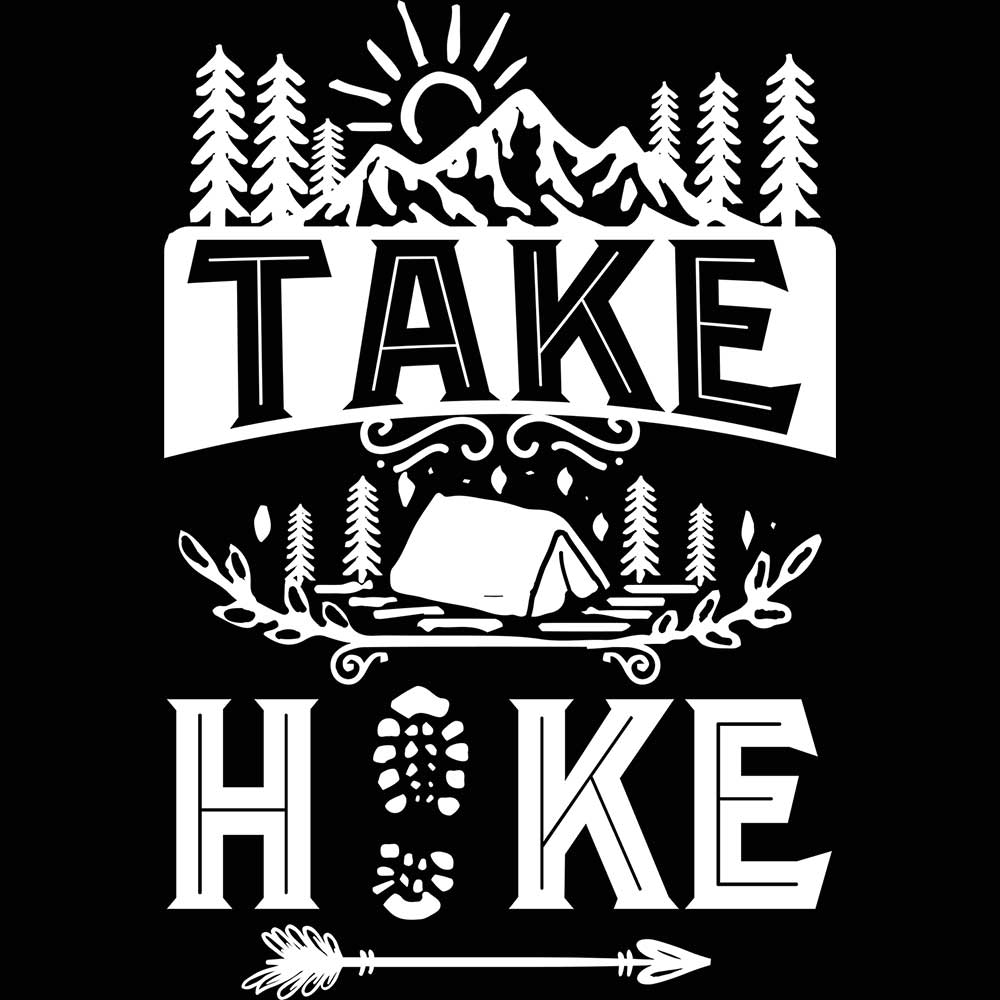 Take A Hike Camping Hiking Tent - Mens 123t Funny T-Shirt Tshirts