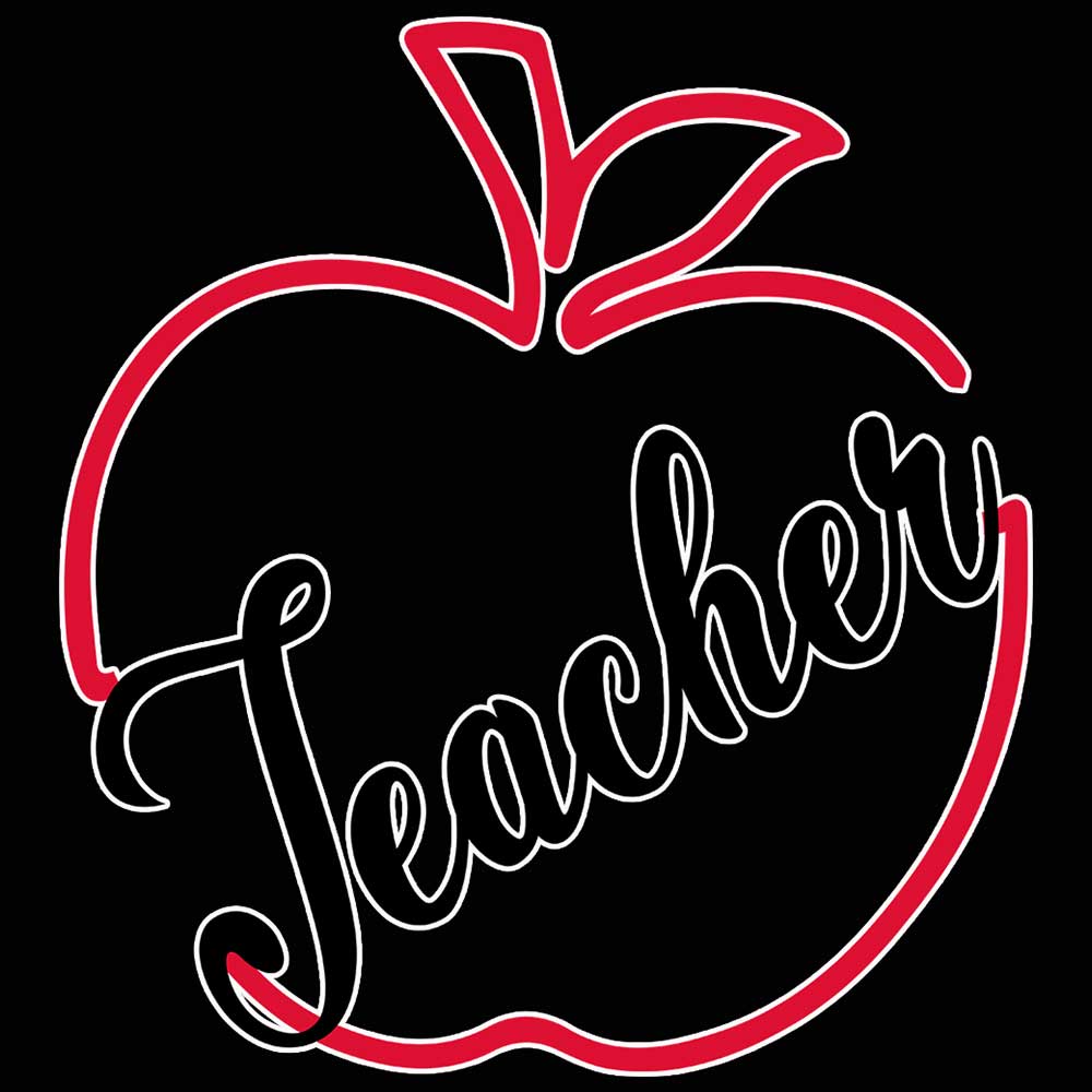 Teacher Apple School - Mens 123t Funny T-Shirt Tshirts