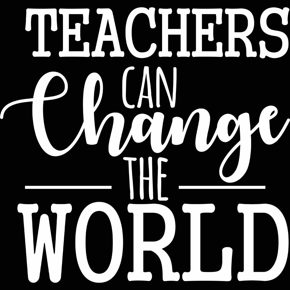 Teachers Can Change The World School - Mens 123t Funny T-Shirt Tshirts