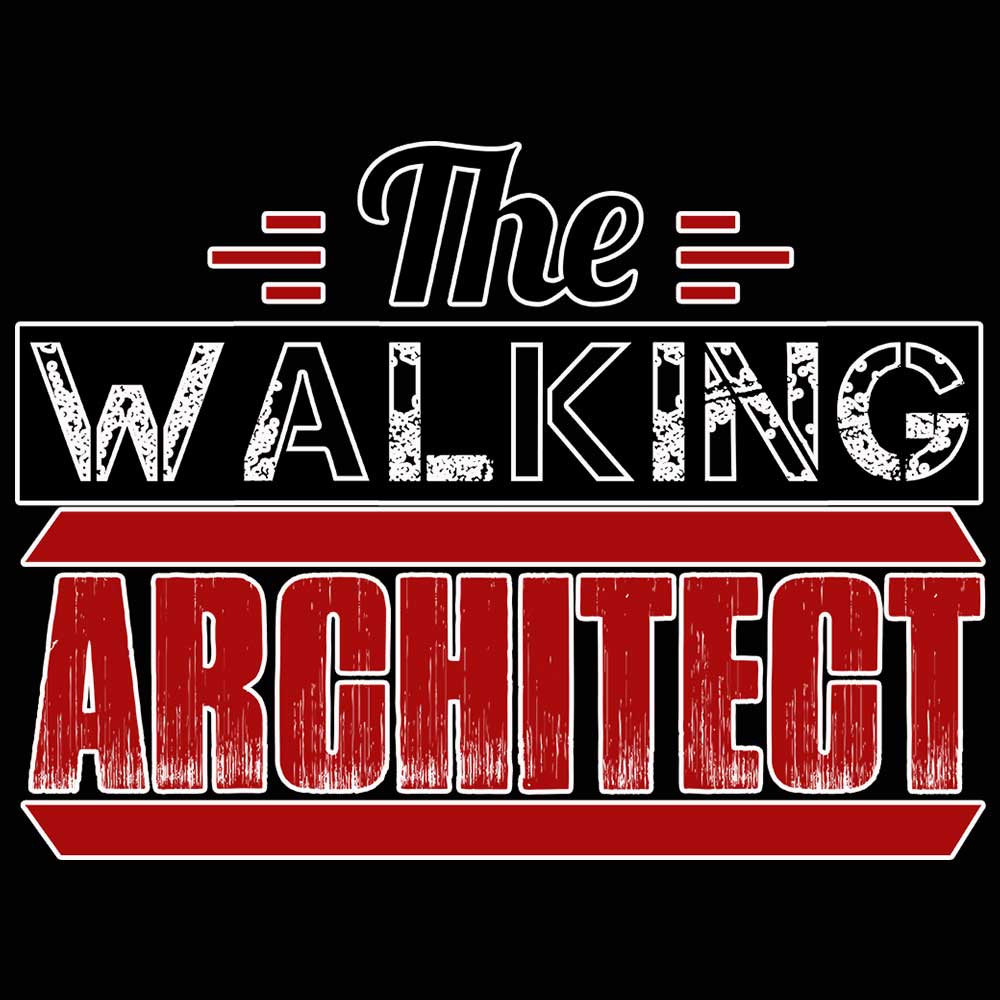 The Walking Architect - Mens 123t Funny T-Shirt Tshirts