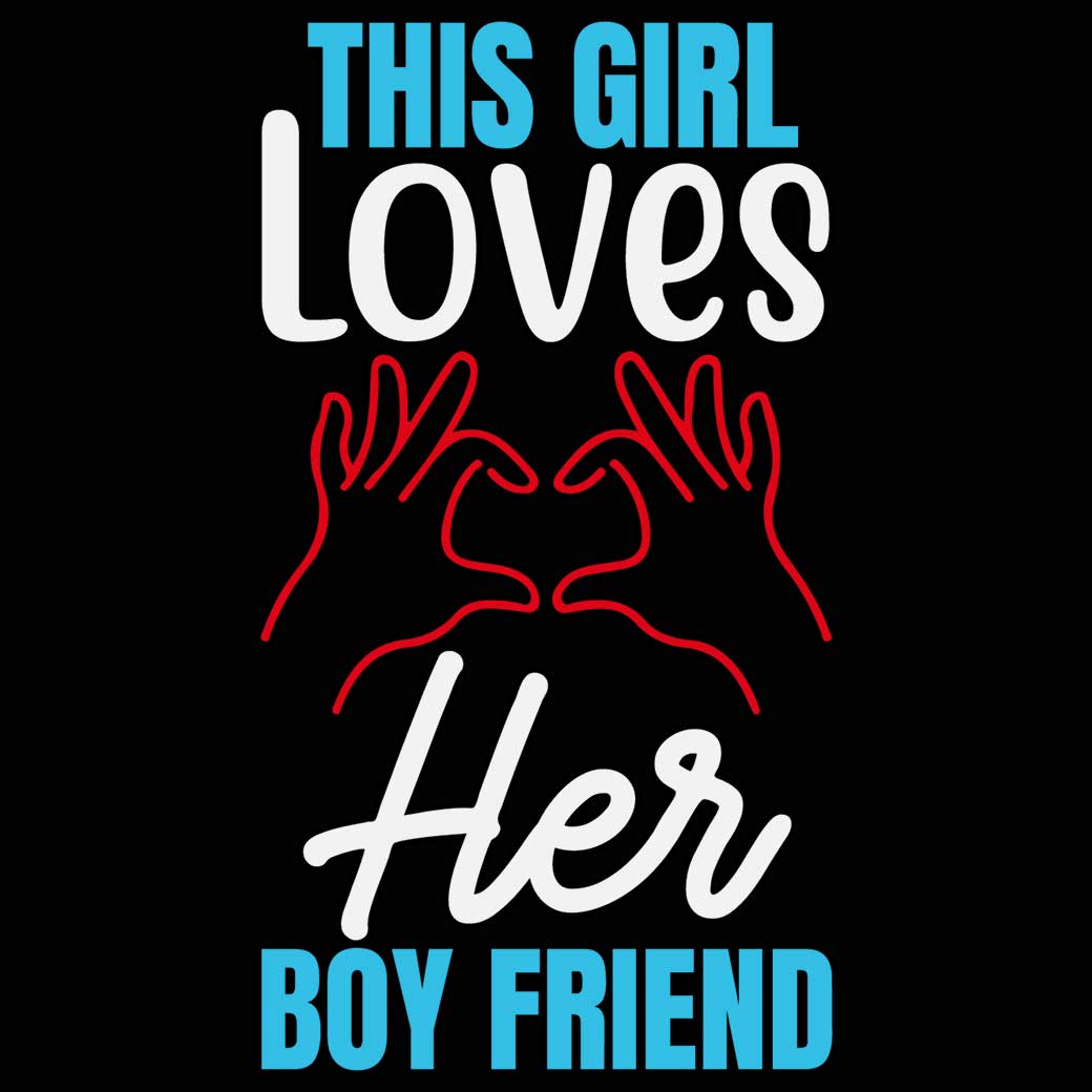 This Girl Loves Her Boy Friend - Mens 123t Funny T-Shirt Tshirts
