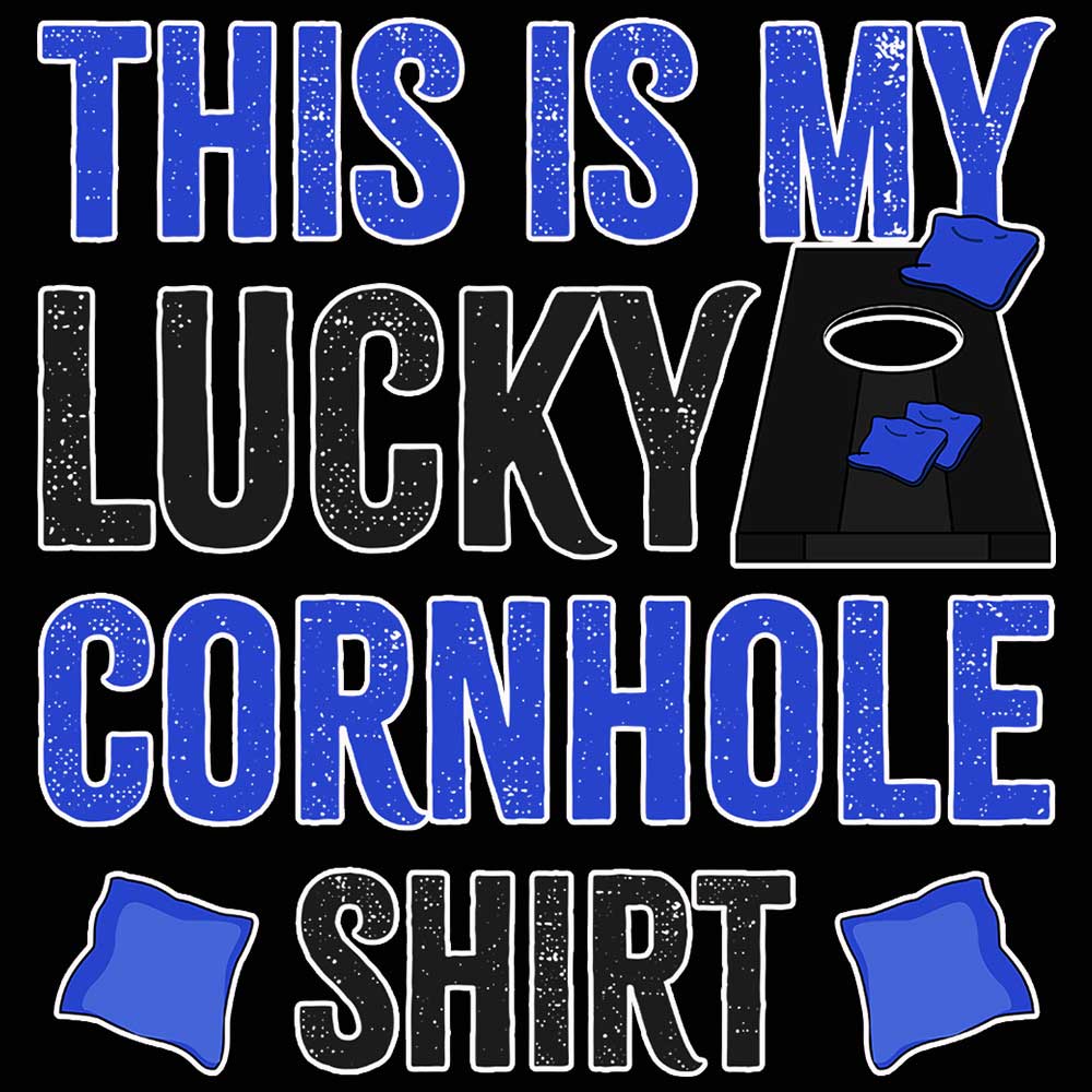 This Is My Lucky Cornhole Shirt - Mens 123t Funny T-Shirt Tshirts