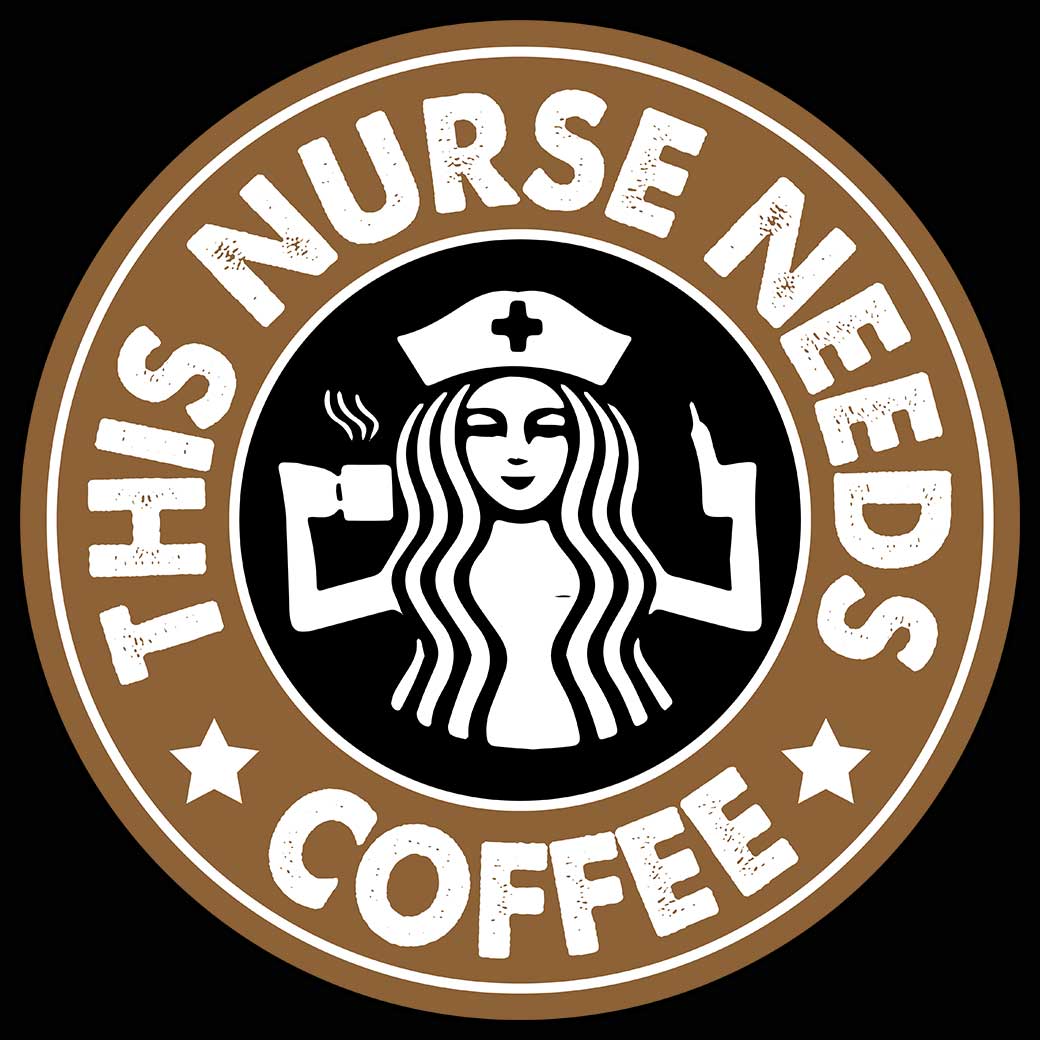 This Nurse Needs Coffee Nurses - Mens 123t Funny T-Shirt Tshirts