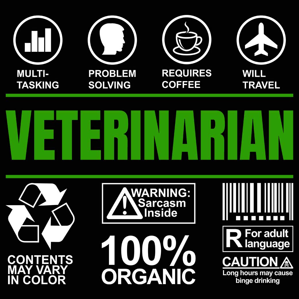 Veterinarian Sarcastic Humour - Mens 123t Funny T-Shirt Tshirts