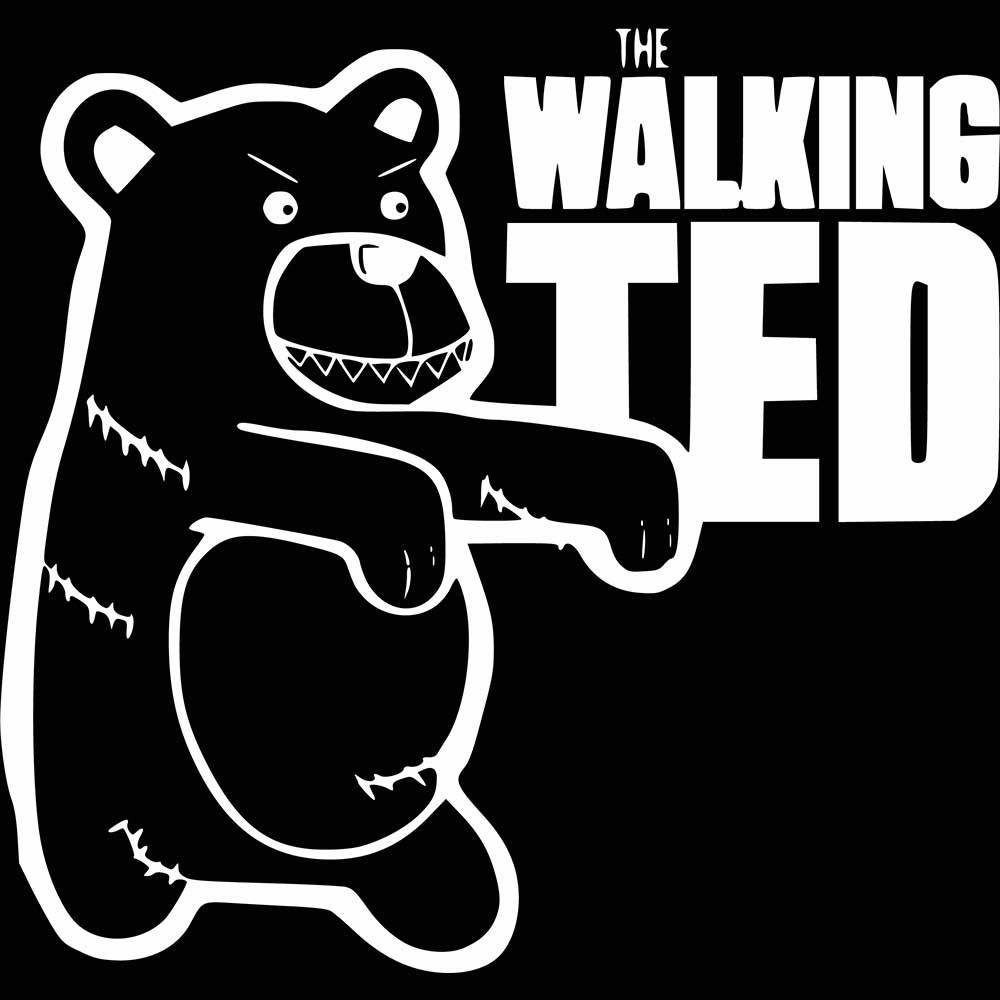 Walking Ted Teddy Bear - Mens 123t Funny T-Shirt Tshirts