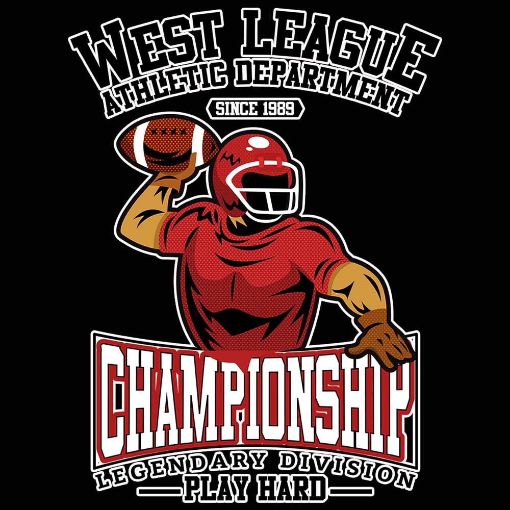 West League Athletic Department American Football Gridiron - Mens 123t Funny T-Shirt Tshirts
