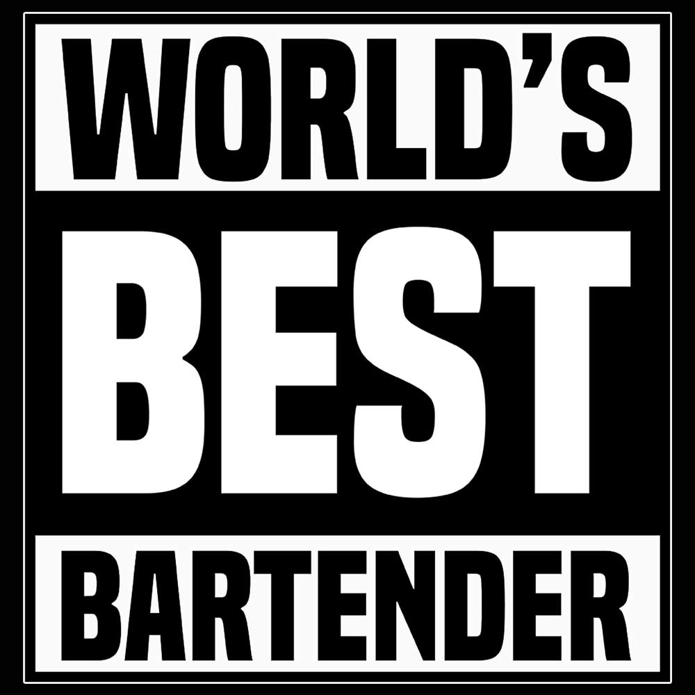 Worlds Best Bartender Hotel Pub - Mens 123t Funny T-Shirt Tshirts