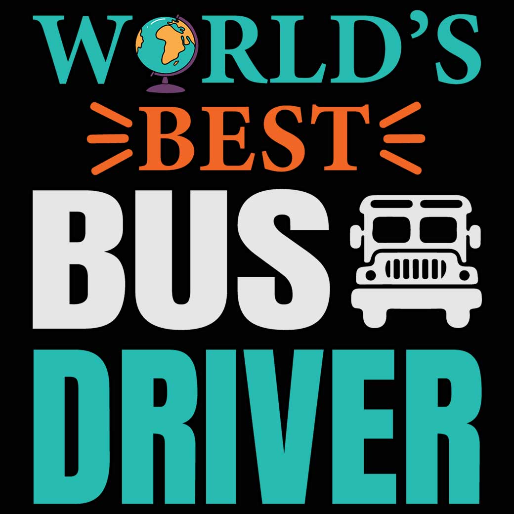 Worlds Best Bus Driver - Mens 123t Funny T-Shirt Tshirts