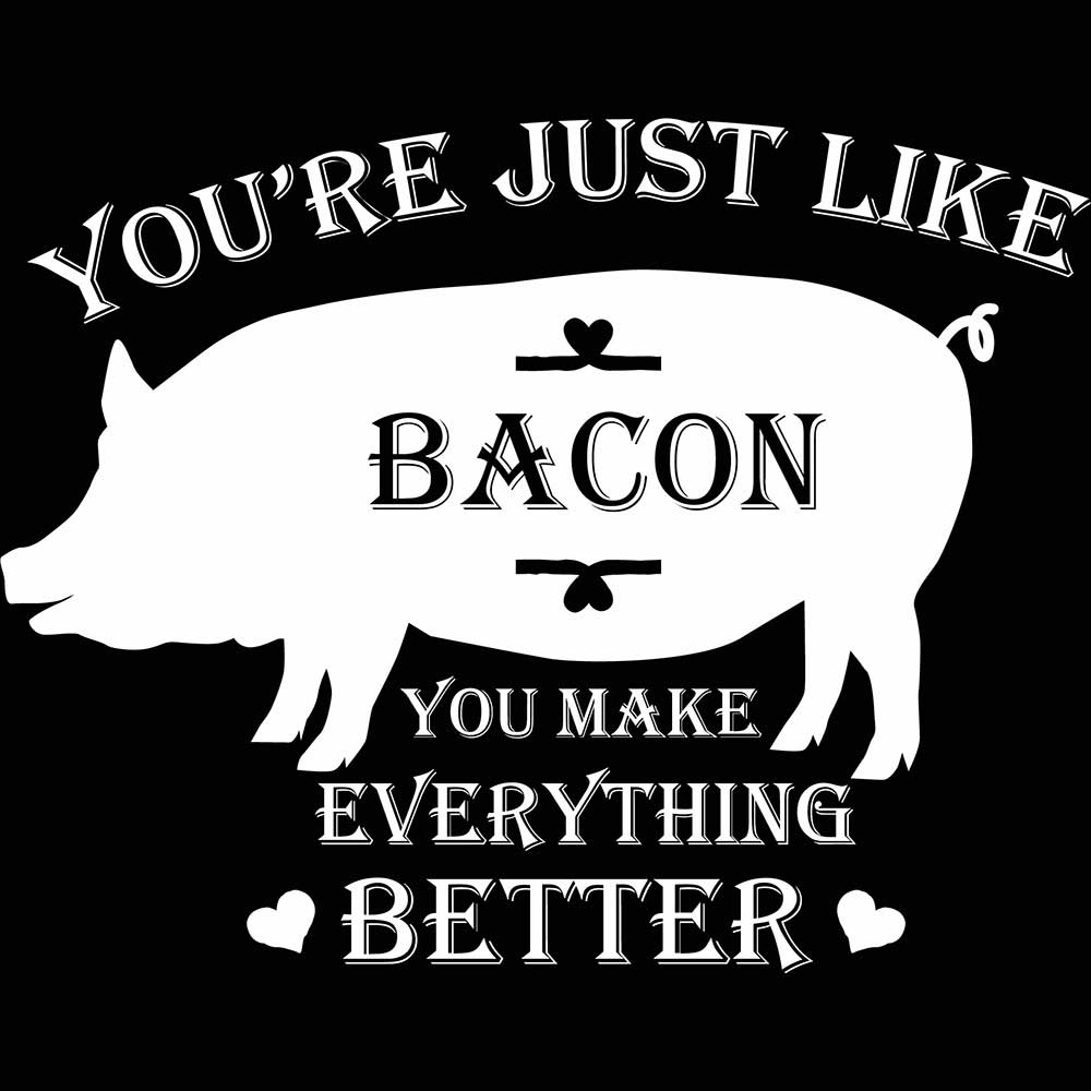 Youre Just Like Bacon Pig - Mens 123t Funny T-Shirt Tshirts